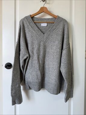 ASOS Grey Oversized Knit Sweater
